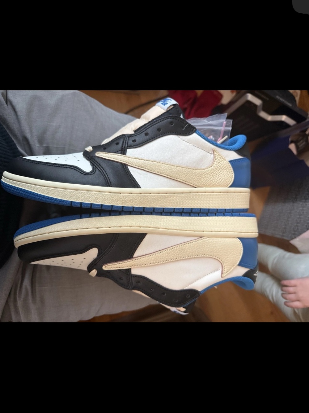 Nike Air Jordan 1 Low -travis Scott fragment size 10 1/2 - Picture 1 of 4